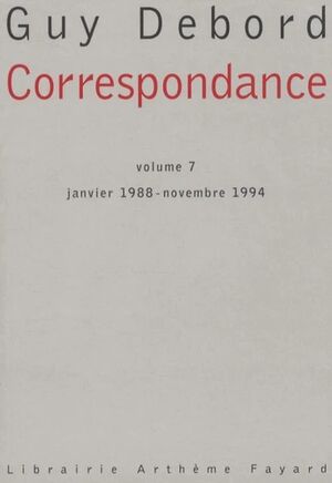 Correspondance - Volume VII